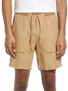 Vince Lightweight Hemp Pull-on Mens Shorts NWT Large